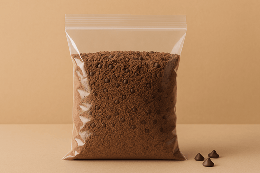 Bolo caseiro de chocolate com pepitas feito com o preparado Cafés Serrano – sobremesa deliciosa e fácil de preparar