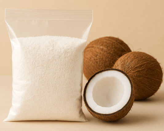 Preparado para bolo de coco tropical 500g – Cafés Serrano