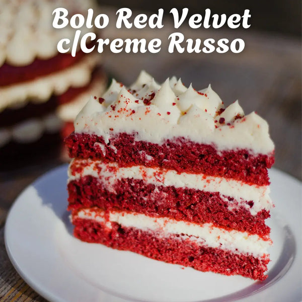 Bolo Red Velvet Com Creme Russo