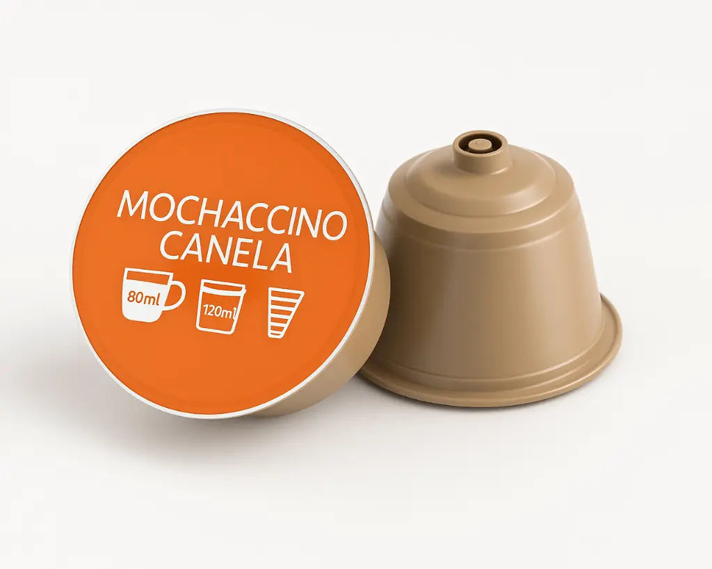Cápsulas Mochaccino Canela para Máquinas Dolce Gusto – Cafés Serrano