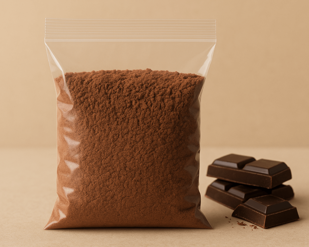 Embalagem de preparado para chantilly de chocolate cremoso – Cafés Serrano