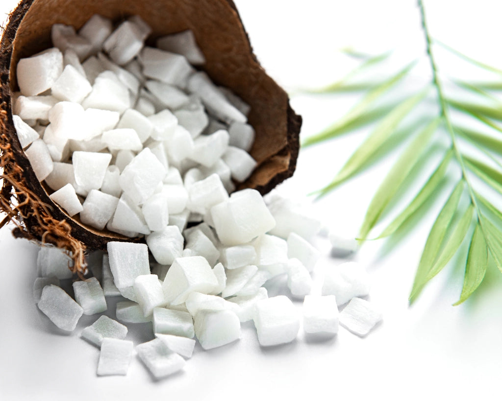 Coco desidratado em cubos, embalagem 100 g – Cafés Serrano