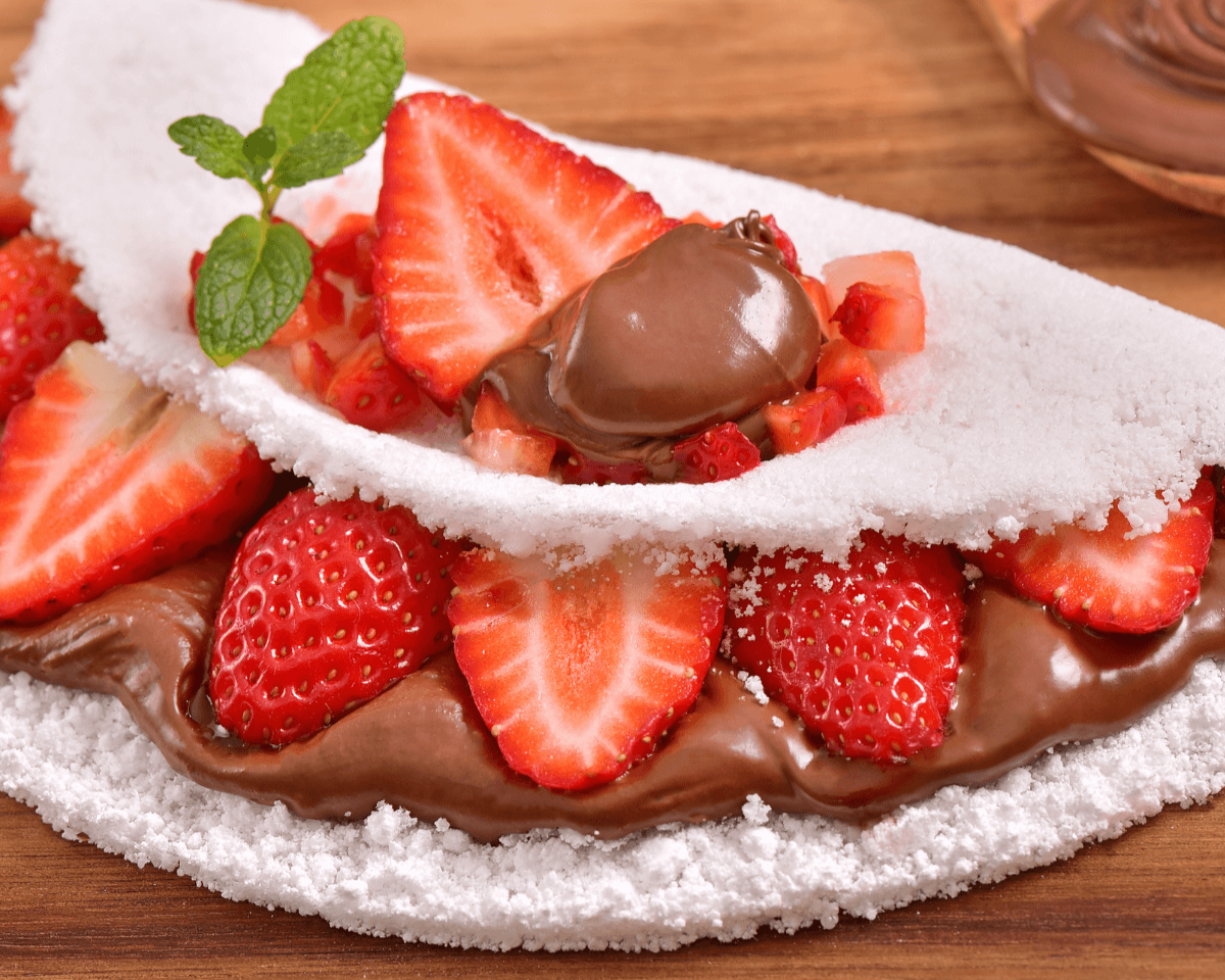 Crepioca feita com Tapioca Cafés Serrano – refeição leve e equilibrada para o dia a dia