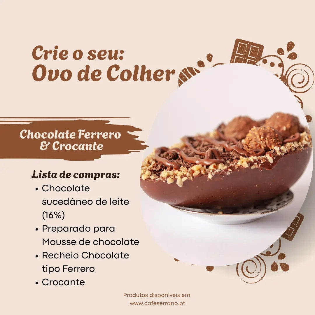 Pack Ovo Páscoa: Chocolate Tipo Ferrero e Crocante | Cafés Serrano