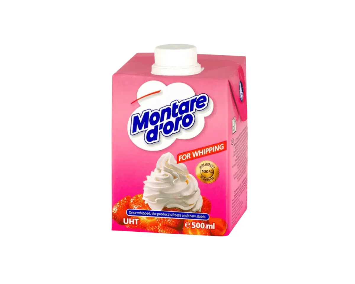 Natas Vegetais Montare d’Oro 1L | Nata para Bater com Açúcar | Cafés Serrano