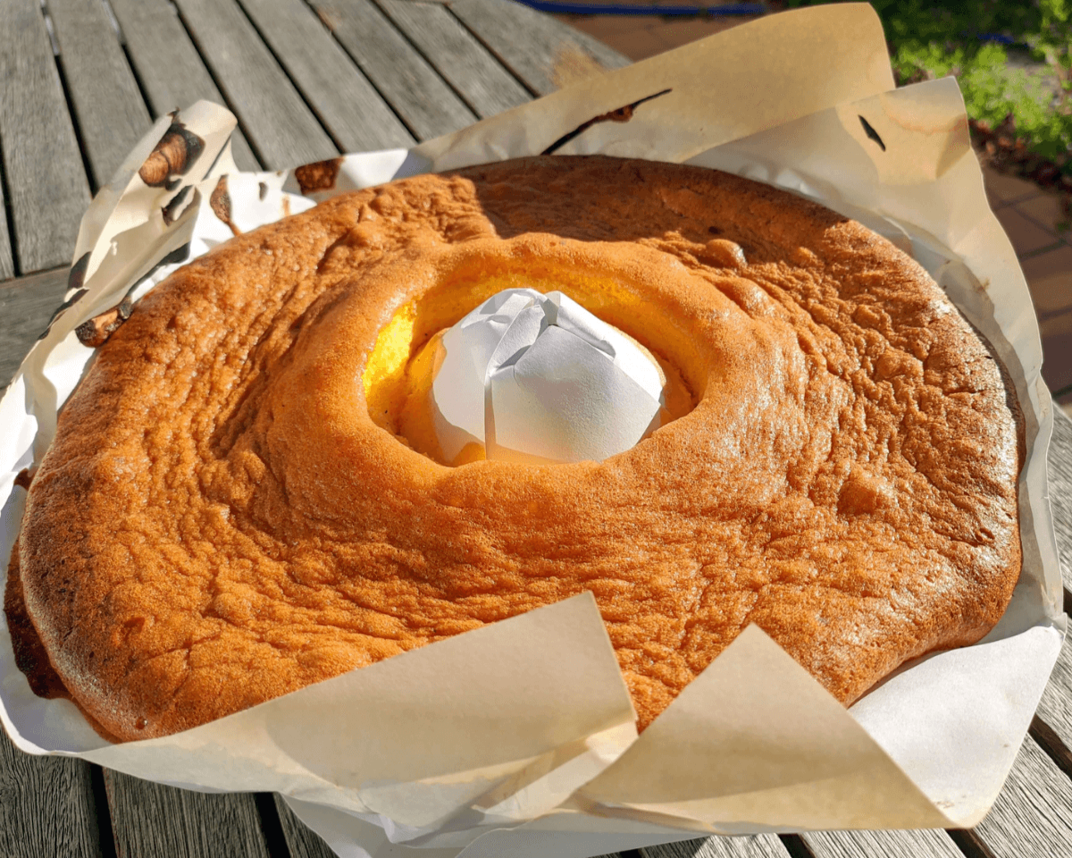 Bolo Pão de Ló tradicional feito com preparado Cafés Serrano – receita fácil e deliciosa