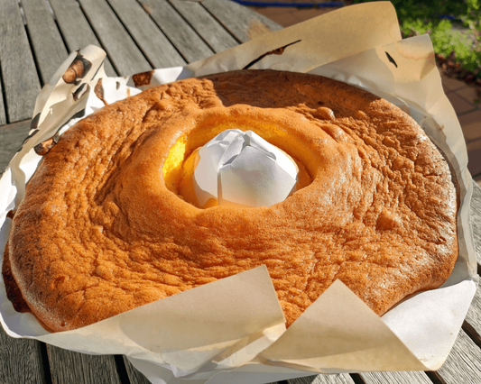 Bolo Pão de Ló tradicional feito com preparado Cafés Serrano – receita fácil e deliciosa