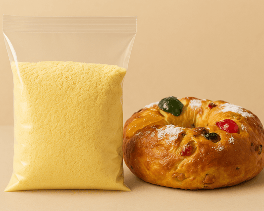 Preparado para bolo rei tradicional com frutas e frutos secos – Cafés Serrano