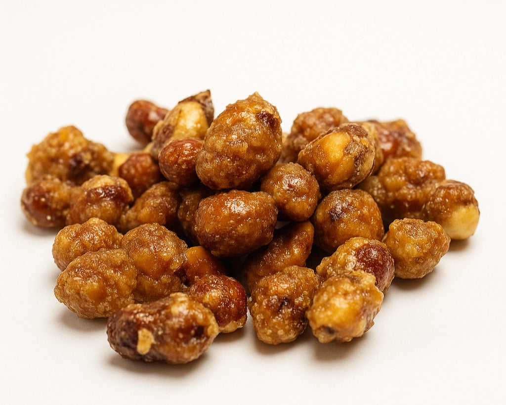 Amendoim caramelizado, embalagem 200 g – Cafés Serrano