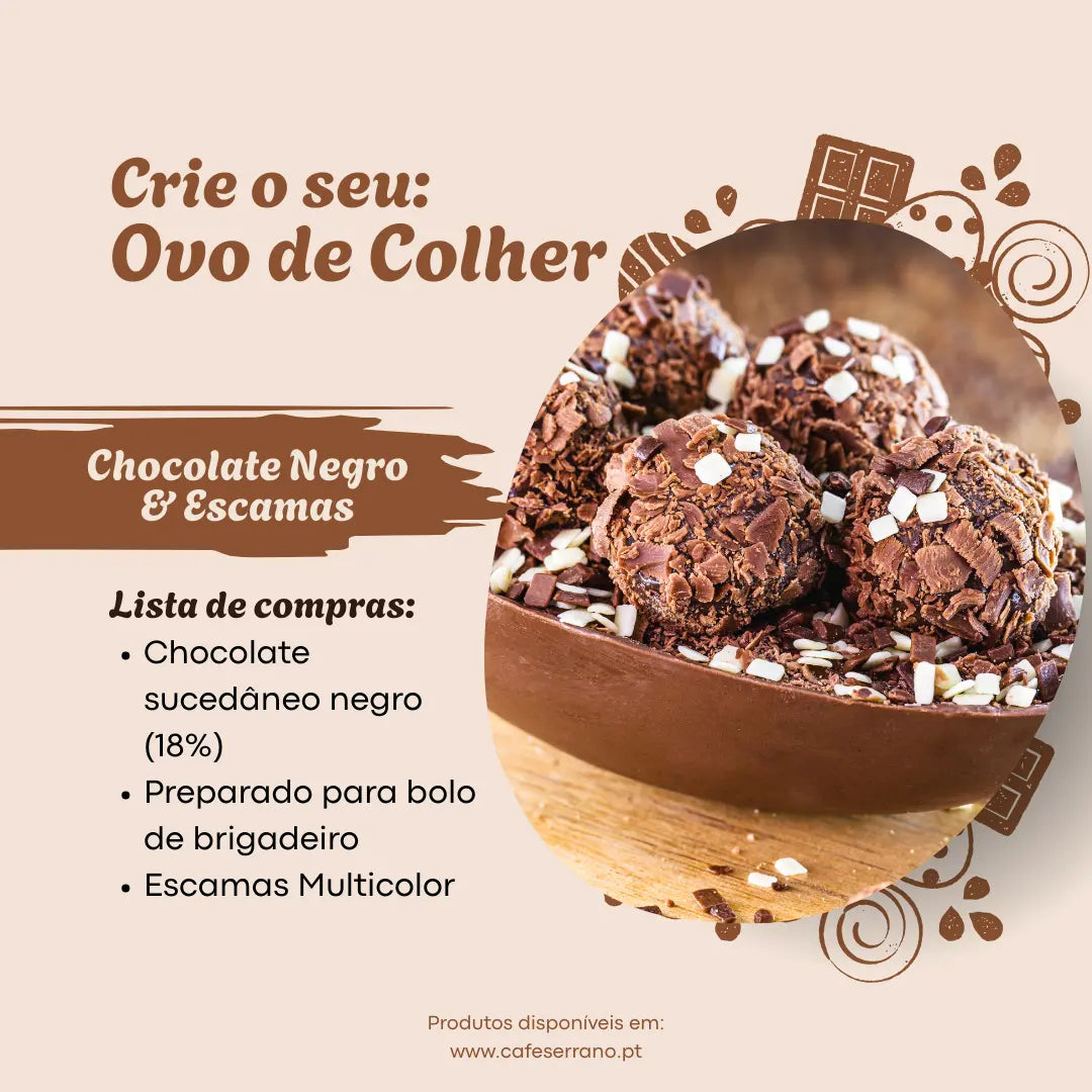 Pack Ovo Páscoa: Chocolate Negro e Brigadeiro | Cafés Serrano
