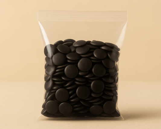Embalagem de sucedâneo de chocolate negro 210g – Cafés Serrano