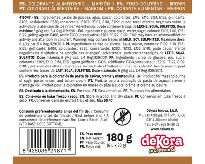 Corante Castanho em Pasta 30g | Decoração para Bolos e Massas | Cafés Serrano