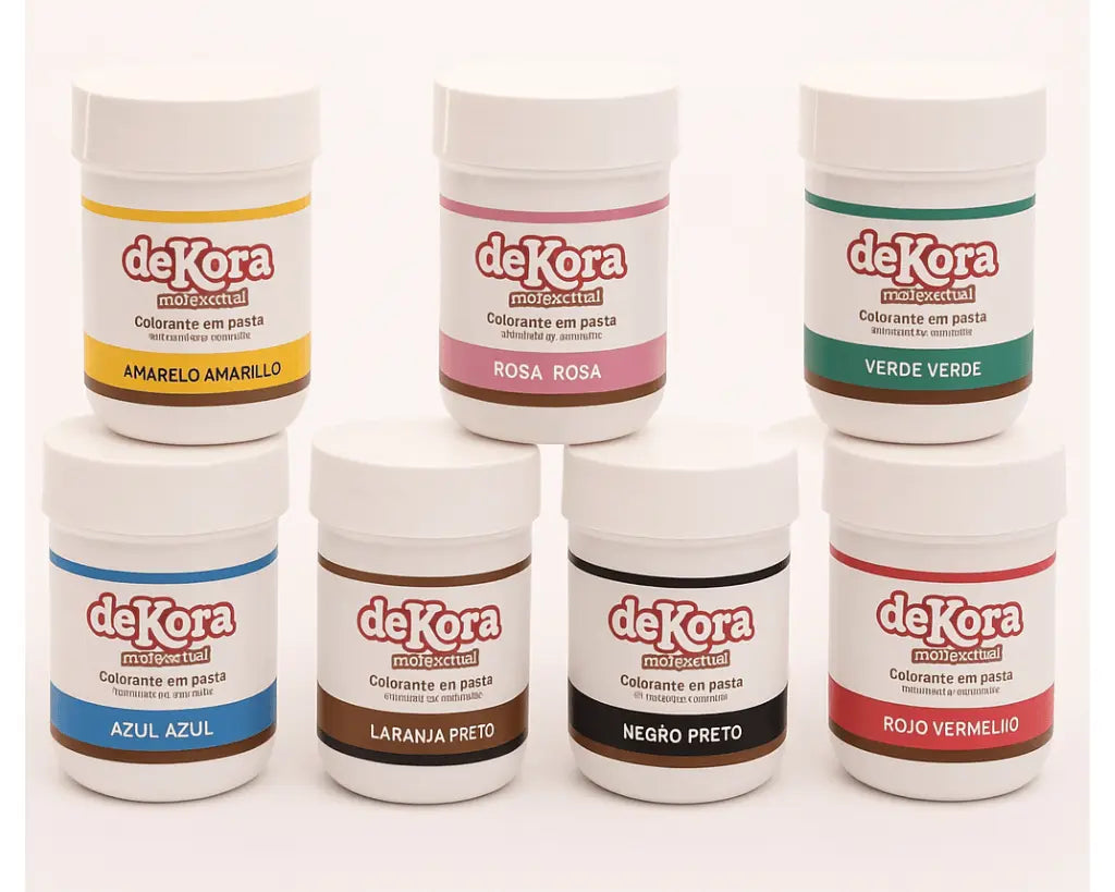 Corante alimentar em pasta todas as cores para bolos e doces – Cafés Serrano