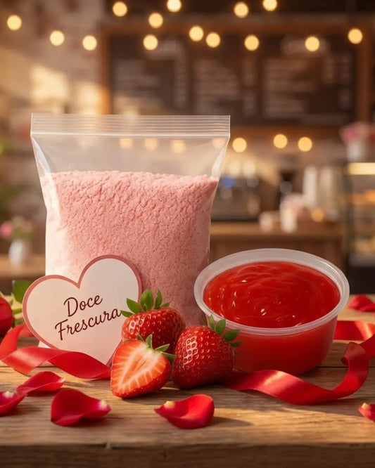 Kit Doce Frescura - Semifrio & Recheio de Morango | Cafés Serrano