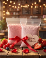 Kit Dupla Tentação: Bolo e Creme de Frutos Vermelhos