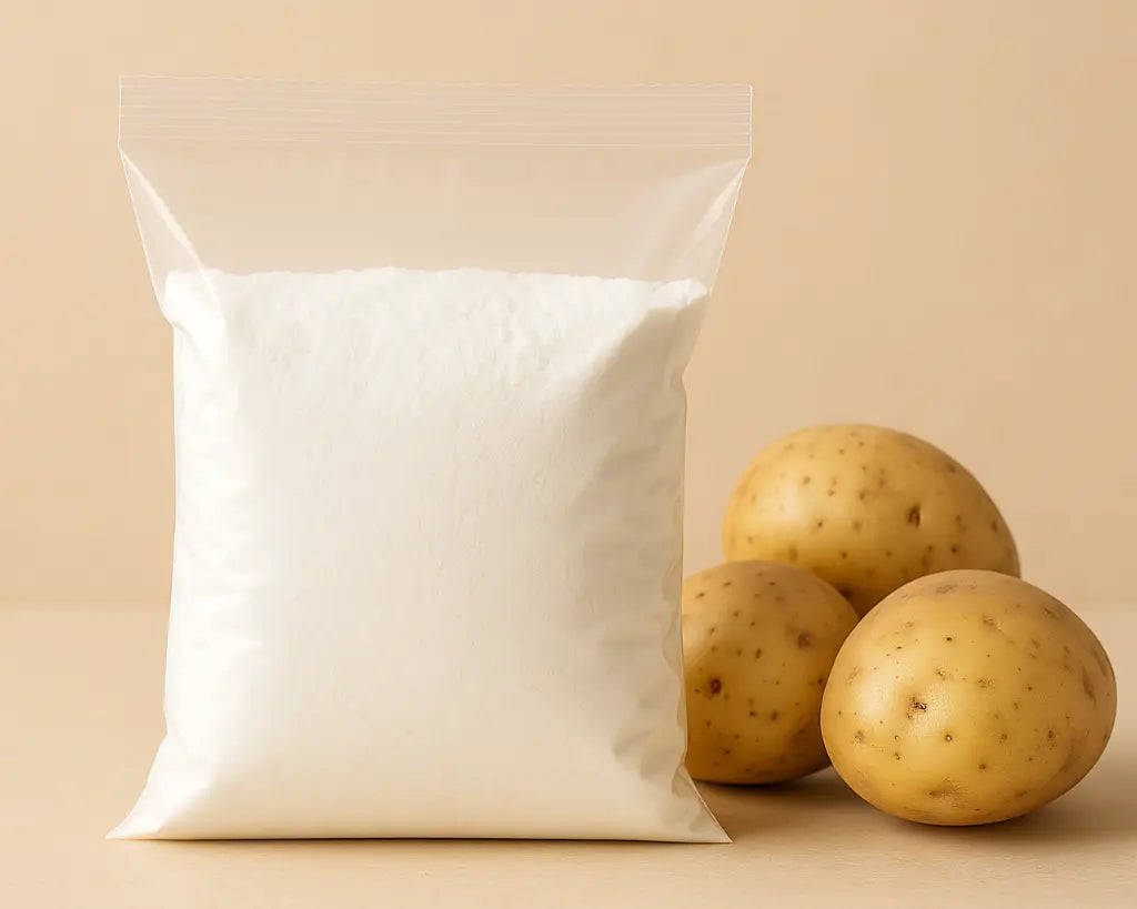 Fécula de batata Cafés Serrano 500g – espessante natural sem glúten para bolos, molhos e pães caseiros