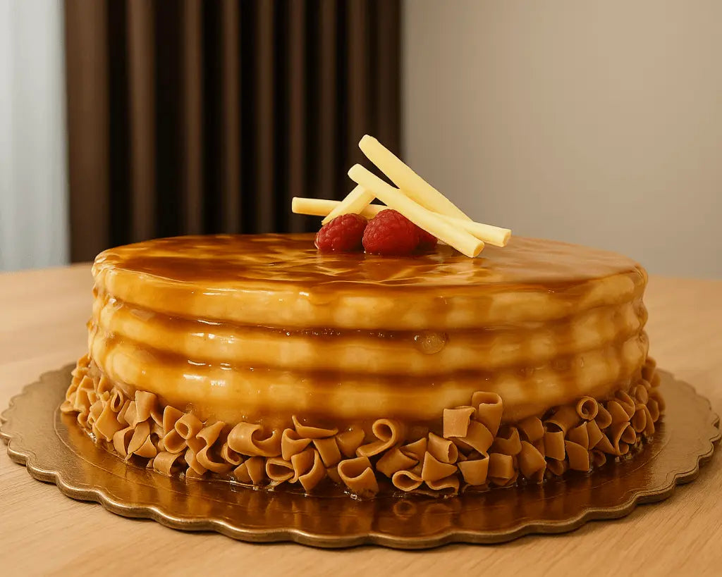 Gel brilho de caramelo para sobremesas e bolos – Cafés Serrano