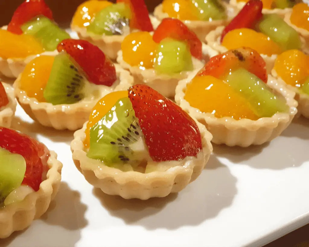 Gel neutro transparente aplicado sobre fruta em sobremesas – Cafés Serrano