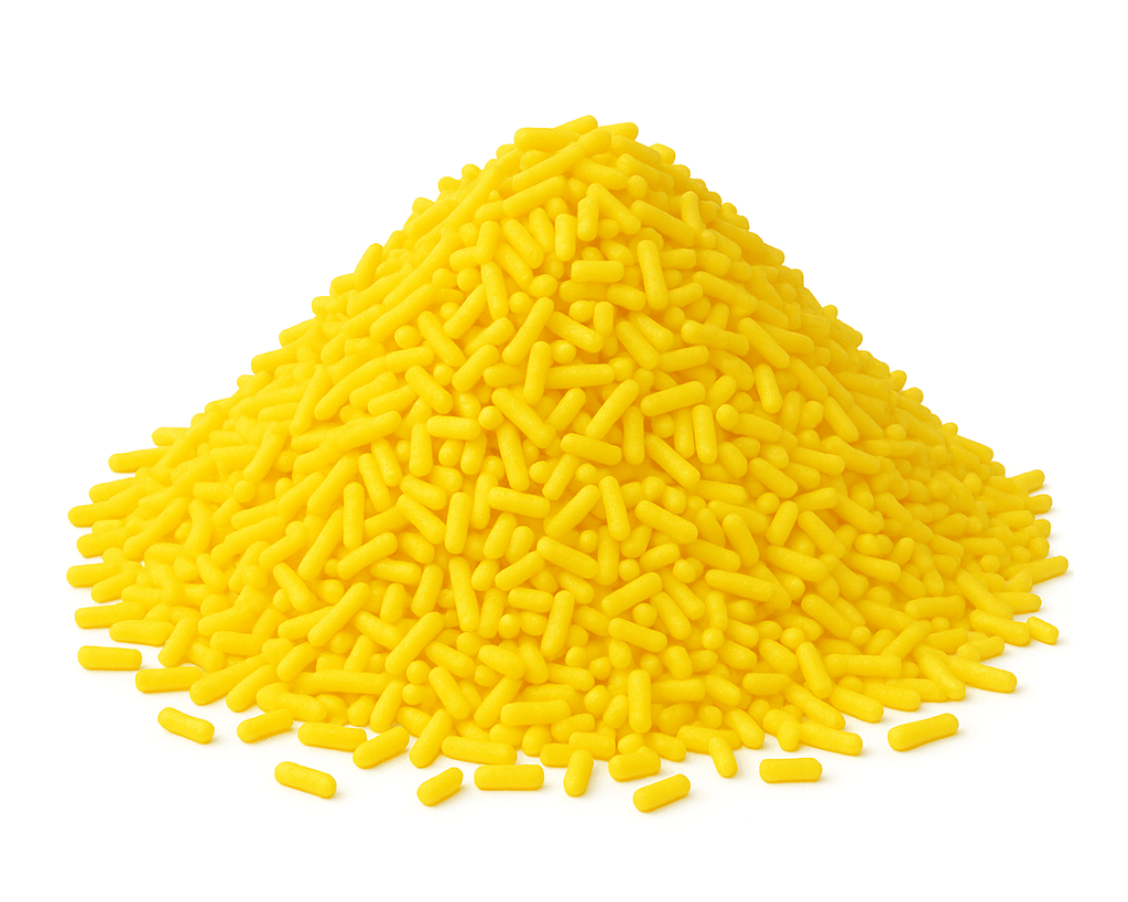 Granulado de açúcar amarelo para bolos e sobremesas – Cafés Serrano