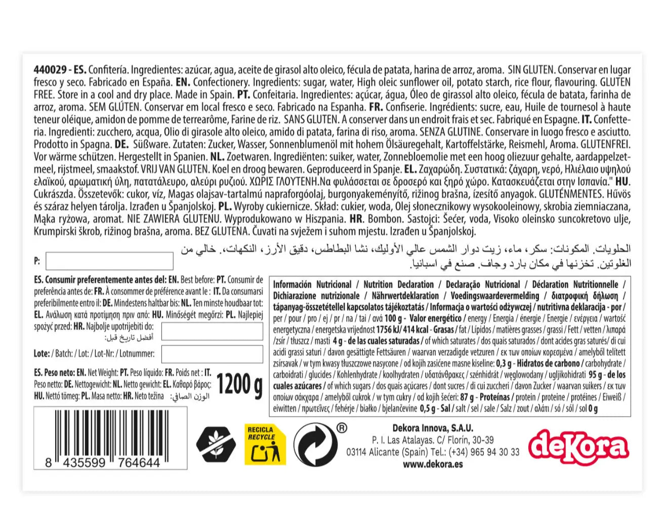 Granulado de Açúcar Branco 100g | Decoração para Bolos e Cupcakes | Cafés Serrano