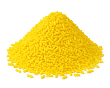 Granulado amarelo para decoração, embalagem 100 g – Cafés Serrano