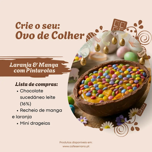 Pack Criativo Ovo Páscoa: Manga, Laranja e Pintarolas | Cafés Serrano