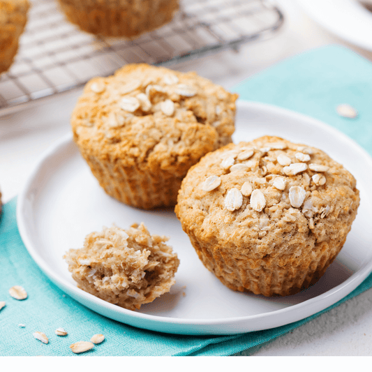 Muffins de Aveia Cafés Serrano prontos para servir - Receita saudável e prática para lanches rápidos