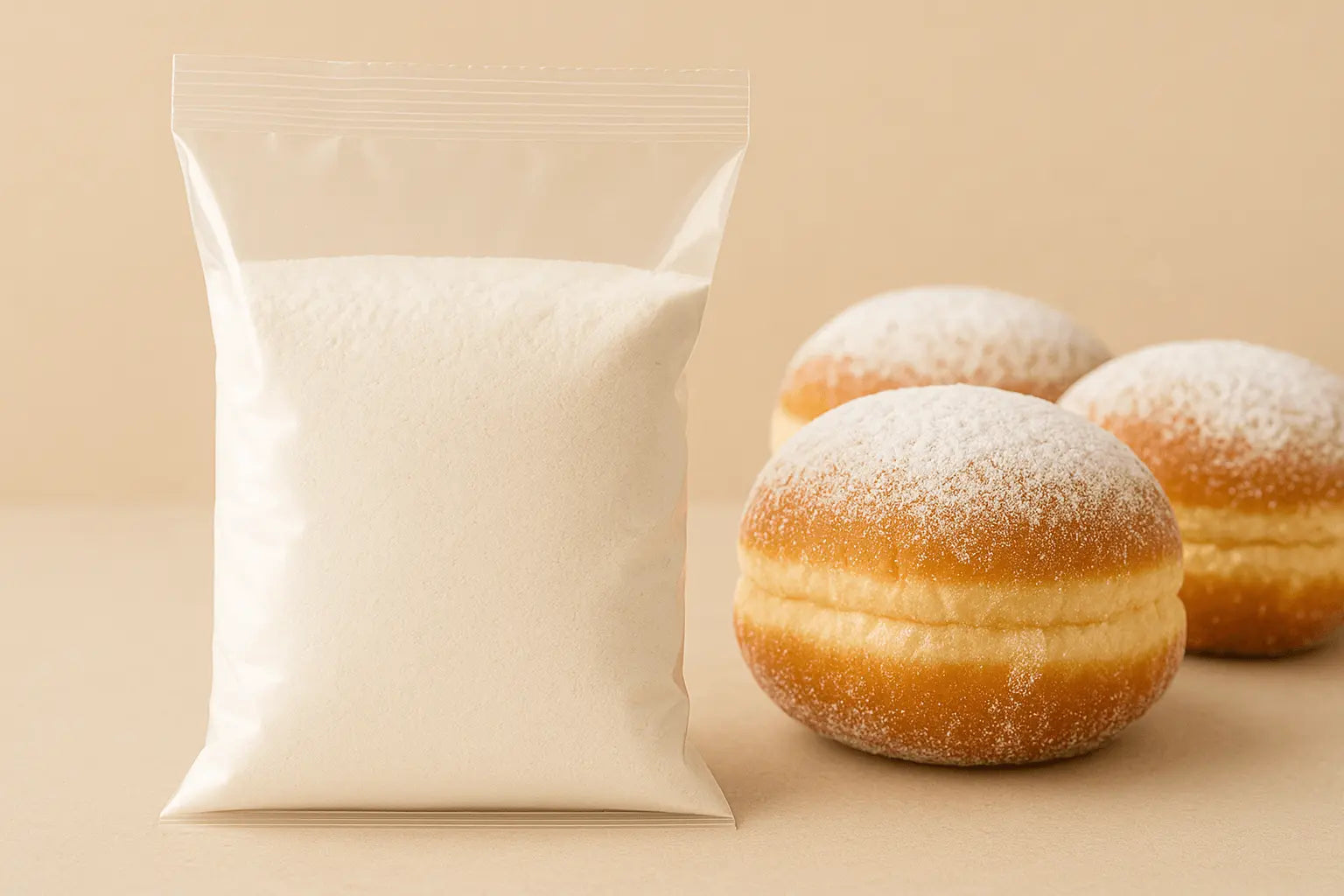 Massa em pó para bola de Berlim tradicional – Cafés Serrano