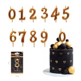 Velas Aniversário Douradas